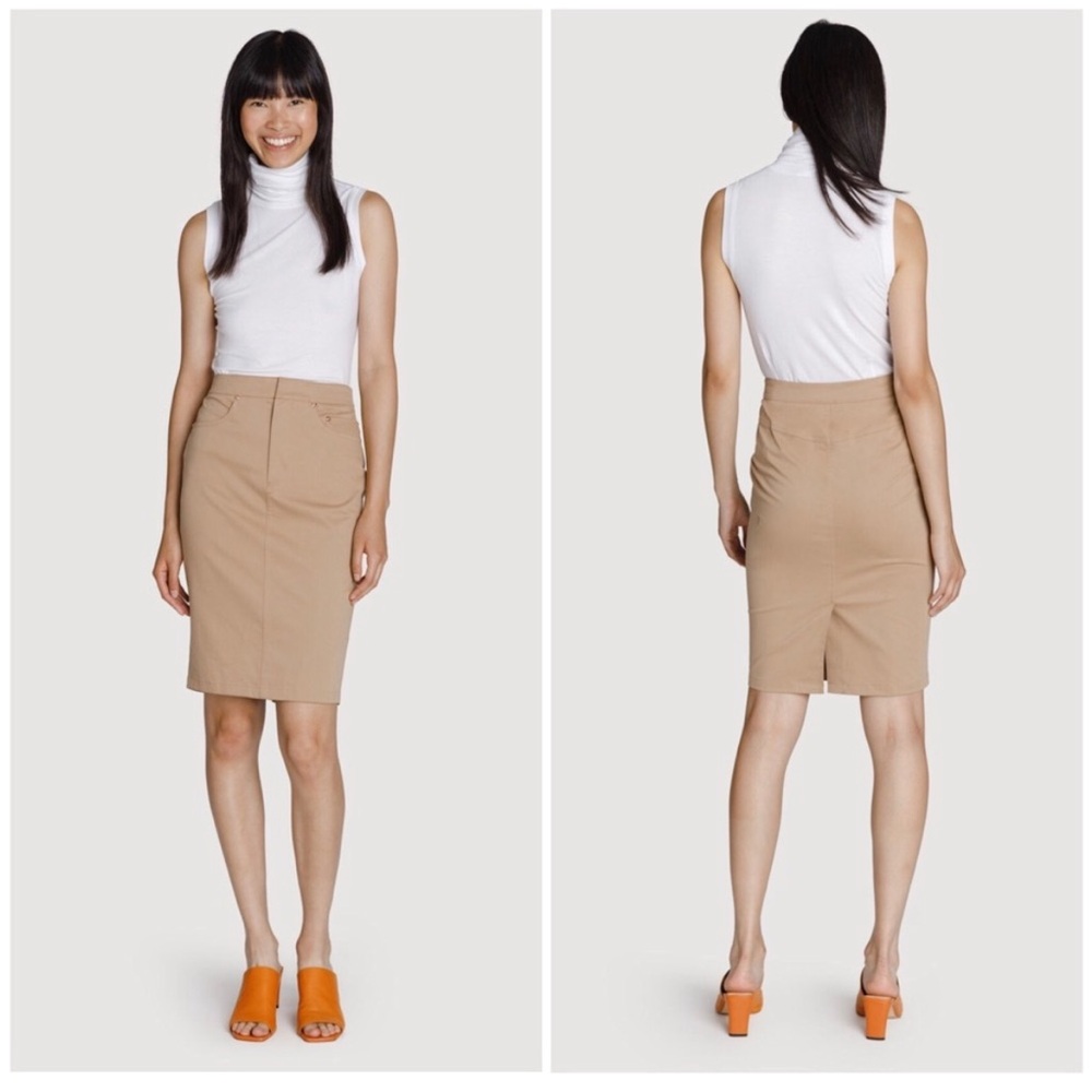 Kit and Ace Mainstay stretch skirt NWOT Khaki size 0